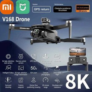 Дроны Mijia v168 GPS Drone 8K 5G Профессиональная аэрофотосъемка Двойная камера Освещательное избегание препятствий для бесщеточных дронов D240509