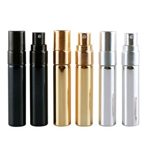 Yeni 1 adet doldurulabilir cam metal nozul parfüm sprey şişesi sprey atomizer taşınabilir seyahat kozmetik konteyner parfüm şişe dolabası atomizer