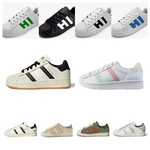 2024 New luxury Designer Shoes men Women Zapatos Casual Sneakers Superstar Solar Green Pink Glow Gum OG Original Jogging Walking Trainers