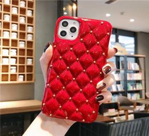 Phone Case Top European And American Small Fragrance Style Rivet Leather Case For Iphone 6s 7 8 Xr Xs 11 Pro Max Plus Protective C7096116