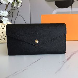 Luxurys Designers Crossbody Coin Zippy Çok Volun Cüzdan Çantası Kadın Moda Debriyaj Çantalar Emilie Lady Cüzdan Kart Tutucu Hangbag Wit 238B