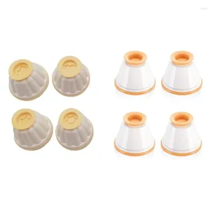 Ferramentas de cozimento 4 PCs/conjunto de xícaras de sobremesa de plástico moldes/xícaras de chocolate moldes com tampa de bolo de creme de bolo de tampa