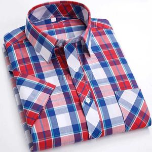 Camisas de vestido masculinas camisetas novas de moda de moda de manga curta para algodão masculino confortável e fino camisa casual e blusas mais tamanho S-8xl D240427