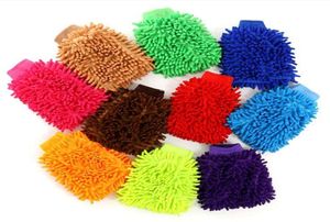 Biltvätt Glove Microfiber Chenille Cleaning Gloves Coral Fleece Anthozoan Sponge Wash Cloth Car Clean Mitt Super Mitt HouseH4270972