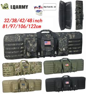 32 38 42 48 tum Taktisk dubbel gevärfodral Militär Molle Gun Rifle Bag Sniper Airsoft Gun Case Ryggsäck Hunting Gun Holster 22028580889