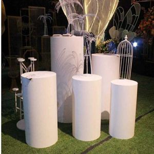 Novos produtos Round Cylinder Pedestal Display Art Decor Plintos Pilares para decorações de casamento DIY férias 234T