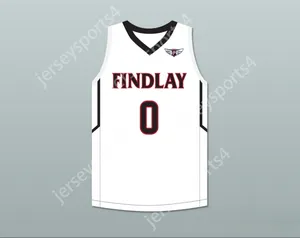 Custom Noy Youth/Kids Bol Bol 0 Findlay Prep White Basketball Jersey 2 S-6xl cuciti top