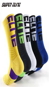 Yeni Elite Çoraplar Erkek Basketbol Çoraplar Kalın Havlu Bottom Konforlu Yüksek Tüp Spor Çorapları Erkek Profesyonel Eğitim Çorapları W4567422
