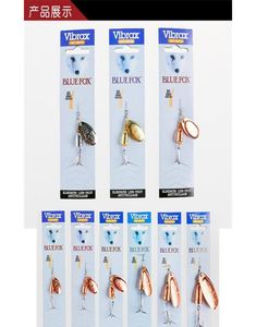 Spinner Bait Fishing Lure Hook 6 Tamanho 3 cores Spinnerbaits de água doce Bionic vib Blades Metal Jigs Lure Jllzuy SOIF1479491