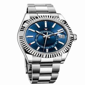10 Styles Male Watch Automatisk mekanisk rostfritt stål Kalender 42mm Justerbar Business Master Wristwatch 3273