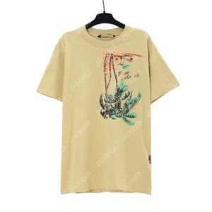 Palm Pa 24SSs Summer Letter Printing Logot Shirt Freund Geschenk Lose übergroßer Hip Hop Unisex Kurzarm Liebhaber Stil Tees Angels 2231 Zyr