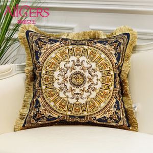 Avigers lyxig kudde tryck Tassel Velvet Throw Pillow Core Home Decorative European Design Srusader SOFA Bedroom Pillow Y200723 306M