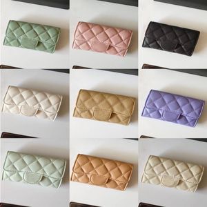 Fashion Womens High-end Designer Wallet Ladies Black Pink Purses High Quality Coin Purse Pocket Interior Slot Leather Luxury Handbags Pvbgm