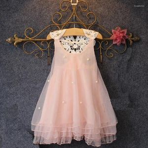 Girl Dresses LOVE DD&MM Girls Summer Fashion Pearl Vest Sleeveless Lace Tutu Children Sweet Princess Baby Clothing Costume