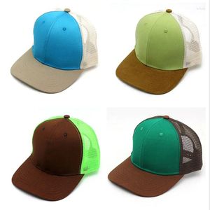 Top kapakları yaz nefes alabilen örgü beyzbol erkekler için kadınlar ayarlanabilir güneşlik snapback baba şapkalar erkek kız açık hip hop rahat güneş şapkası