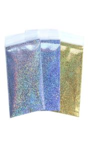 5G Holographische Nägel Pulver Silber Gold Glitter Chrom Nagel Dip Schimmer Gel Polnische Flocken für Maniküre Pigment Dust9303103