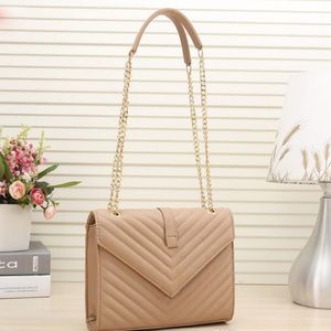 handbags square fat LOULOU chain bag real leather women's bag large-capacity shoulder bags high quality quilted messenger bag 2137