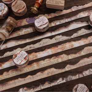 Hediye Sargısı Jianqi 20mm 2m Vintage Washi Bantlar Önemsiz Dergi Maskeleme Bant Diy Scrapbooking Malzemeleri Planlayıcı Po Deco Çıkartmalar