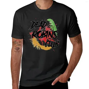 Erkek Tank Tops Ölü Robins Club T-Shirt Yaz Hızlı kuruyan Kore Moda Ağır Tişörtler Erkekler Beyaz