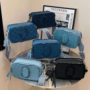 حقيبة الكاميرا Denim مصمم أكياس Crossbody حقيبة اليد عتيقة القماش الكتف الكتف حقيبة التسوق حقائب اليد S Handbags1