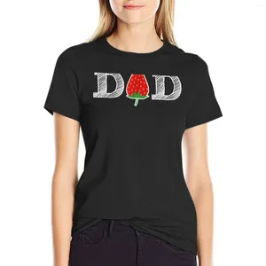 Women's Polos Funny Strawberry Dad Fruit Gif Berry Father Gift T-shirt Lady Clothes Hippie Summer Blouses Woman 2024