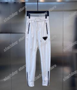21sss Mens Designer Calças Paris Triângulo Rótulo Impressão Zipper homens calças letras casuais calças khaki escuro Blue7693920