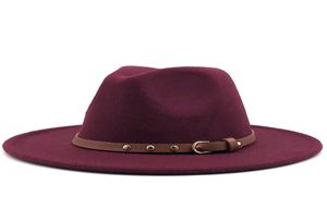 Breda brim hattar kvinnor män ull filt tassel jazz fedora panama stil cowboy trilby party formell klänning hatt stor storlek gul vit a96431535