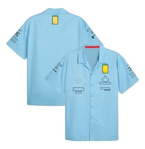 2024 NOWOŚĆ ZESPEŁNIK Zespół Special Edition Formuła 1 Oficjalny jasnoniebieski mundur koszulki z krótkim rękawa