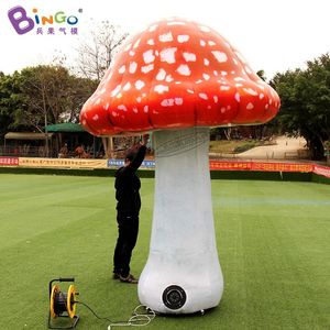 6mH (20ft) with blower Factory outlet realistic inflatable lighting mushroom model toys sport inflation artificial plants for shop party event decoration