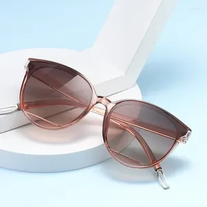 Солнцезащитные очки маленькая рама овальная форма дизайнер бренд -бренд.