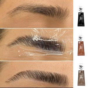 Wimpern 15 minute schnelle Henna Eyelash Augenbrauenfarbe Farbton professionell Easy Dye Gel Eyelash Braune schwarze Farbtönung Creme Kit Augenbrauen Anzug