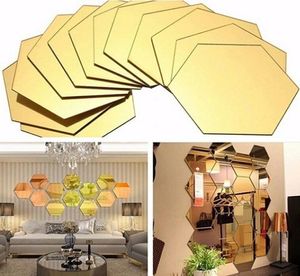 12pcsSet 3D Acrylic Mirrored Decorative Sticker Wall Art Diy Decoration Mirror Wall Stickers for Kids Rooms Home Decor2559300