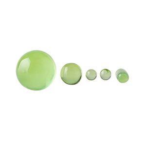 Glass Terp Slurper Marble Pill Set, Green Gem Pearls Pills Marbles With Great Heat Retention för Dab Tool Rökningstillbehör kvarts banger naglar glas vatten bongs