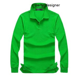 Ny Hot Sell 19Color Polo Shirt Men Crocodile Solid Long-Sleeve Summer Casual Mens Slim Polos M-4XL GGITYS CWX1