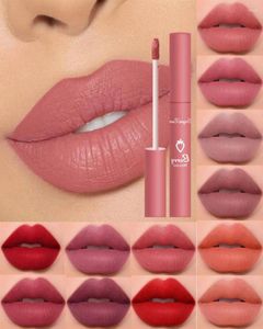 Lip Gloss Liquid Lipstick Matte Strawberry Cosmético Glato à prova d'água Copo anti -estick