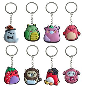 Nyckelringar Söt gris 2 50 Keychain KeyChains Party Favors Ring för flickor Keyring Lämplig skolväska klassrumsskoldag födelsedagssuppli otfum