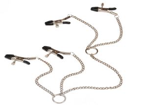 Mulher Sexy mamilos braçadeiras BDSM Fetish Erotic Toys Games de sexo Ferramentas de brinquedo Casais Estimulador Chain Clips Clips Labia Products 6908036