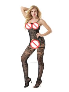 catsuit Women sexy lingerie Fishnet Bodystocking Open crotch hollow out Body suit Erotic underwear Porn costumes XHG5HW2121369