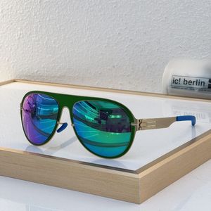 IC! Berlin Designer Mode Sonnenbrille Sonnenschildbrillen Kopf Composite Metal Optical Frame Klassische Luxus gesungene Mädels für Männer Frauen Starfarmt Größe 58-17-145