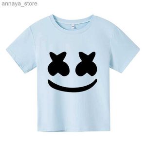 T-shirts Leisure T-shirt top short sleeved fashionable summer boys and girls cotton round neck T-shirt print suitable for children aged 3-12L2405