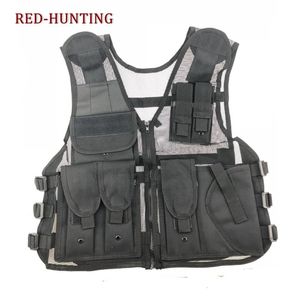 Army Mesh Vests Tactical CS Combat Vest Mens Hunting Outdoor Black Training Military Vest 240430