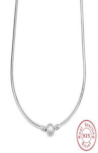 2022 NYA NECKLACE 925 Sterling Silver Simple Necklace Fit Original T Charm Bead Pendant For Women Silver Jewelry DIY1657925