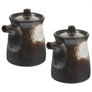 Garrafas de armazenamento 2 PCs Soja Molho Pote Vinagre Dispensador