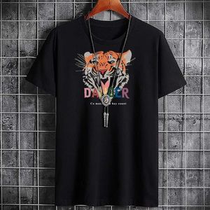 Camisetas de camisetas masculinas para homens camisetas gráficas t crossfit harajuku moda moda de alta qualidade camiseta y2k roupas de camiseta grande masculina tigre y240509