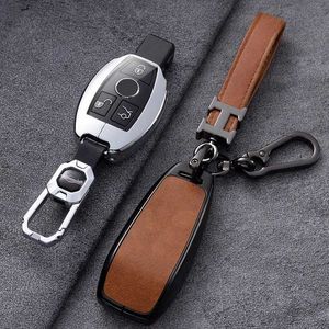 Car Key Zinc Alloy Car Remote Key Case Cover Fob For Mercedes Benz A B C E S Class W204 W205 W212 W213 W176 GLC CLA AMG W177 Accessories T240509