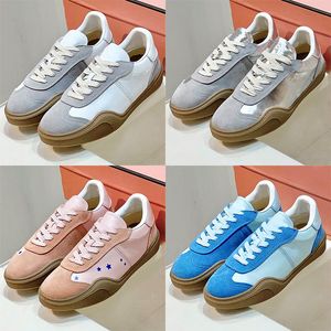 SS24 Spring Summer Retro German Training Shoes Youth Style Sportstil Suede and Cowhide Patchwork Upper Brown Rubber Soft Sole Low Top Womens Sports Shoes Storlek 35-40