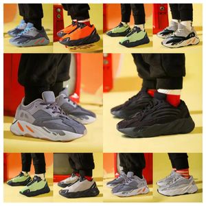 新しい高級デザイナーYezzey Yezys 700S V2キッズシューズビッグベイビースライドランナーボーイズガールズブラックシューズボーイスニーカー幼児幼児ファッショングレーテイナー