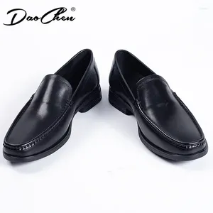 Casual Shoes Designer Style Moccasins Loafer for Men Business Dress Black Slip on Leather Wedding Party