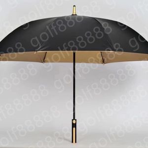 Golf On-Course Umbrella designer umbrella Stock full fiber umbrella gold rubber golf advertising umbrella large 27 inches plus logo long handle gift umbrella