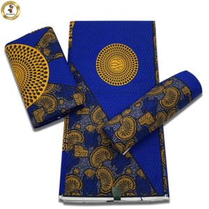 Preço da fábrica Ancara Cera Fabric D Africana de tecido de cera real de impressão real 100% algodão Gana Pagne Soft Costura 240508